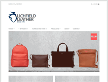 Tablet Screenshot of lichfieldleather.com
